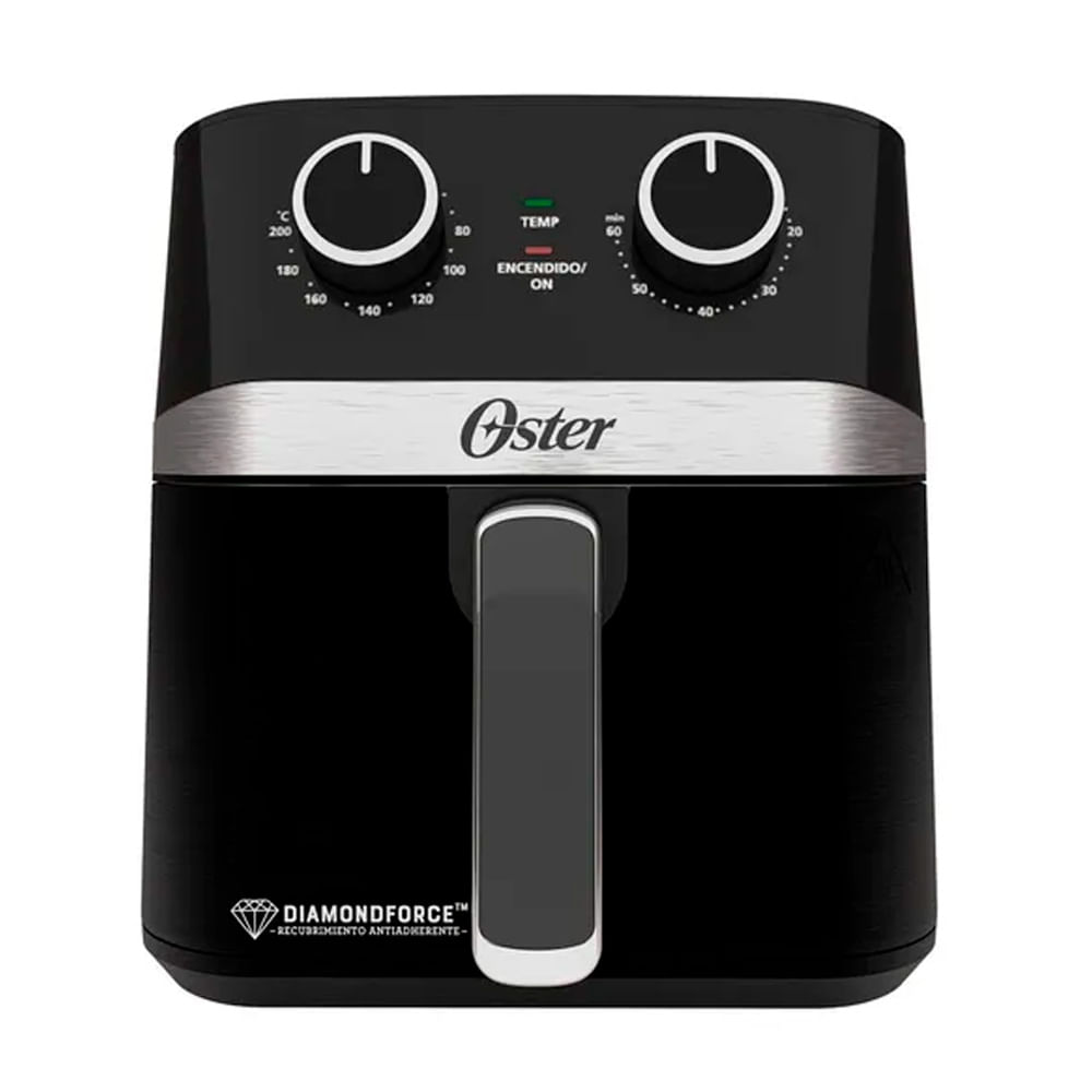 Imagen 1 del producto Freidora de aire Oster 4 litros DiamondForce CKSTAF401MDF, control manual, papel antiadherente incluido